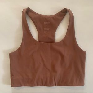 Girlfriend Collective Paloma Bra Top Brown Size Medium